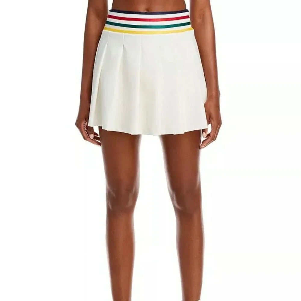 Aqua Athletic x Venus Williams Women's Pleated Tennis Skort White‎ Sz XS NWT